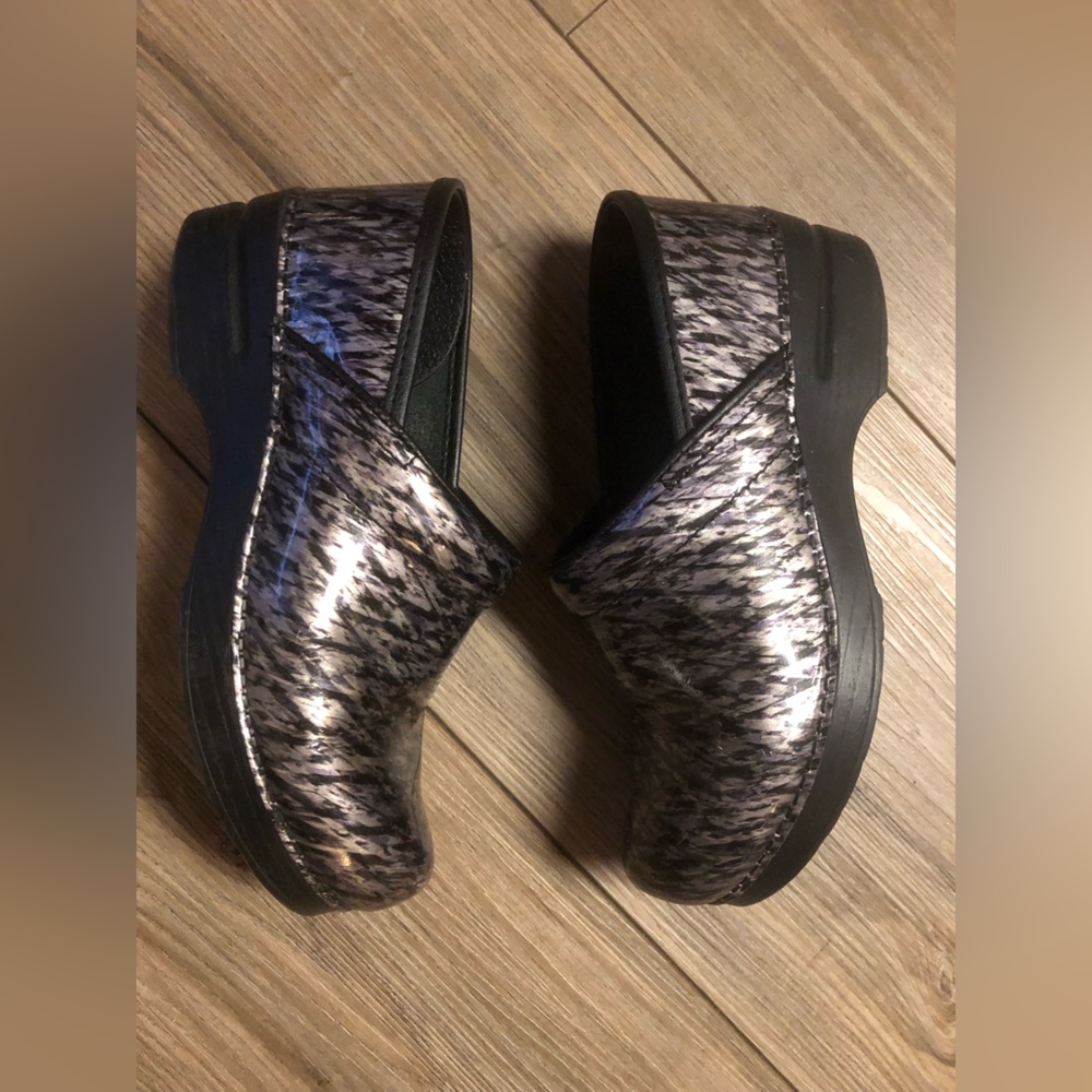 Dansko Metallic Patterned Clogs - image 2